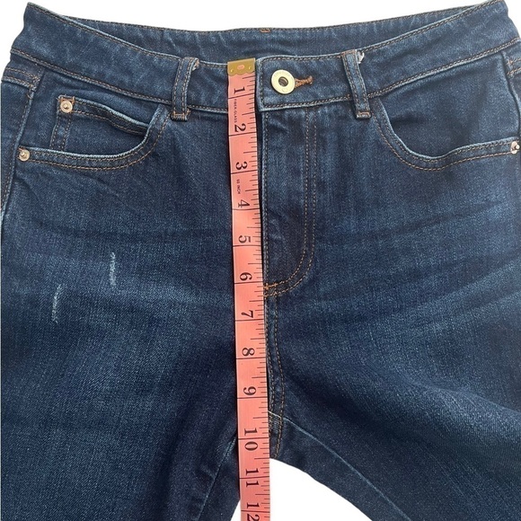 Five Plus Juniors Distressed Raw Hem Cropped Jeans Size S - Picture 9 of 11